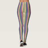 Leggings Bandes arc-en-ciel coupées (Dos)
