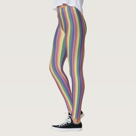 Leggings Bandes arc-en-ciel coupées (Gauche)