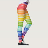 Leggings Bandes arc-en-ciel inondées (Droite)