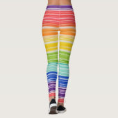 Leggings Bandes arc-en-ciel inondées (Dos)