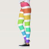 Leggings Bandes arc-en-ciel lumineuses (Gauche)