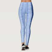 Leggings Bandes Bleues Clair Glacé Chic (Dos)