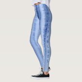 Leggings Bandes Bleues Clair Glacé Chic (Gauche)