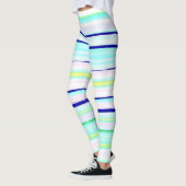 Leggings Bandes colorées abstraites (Gauche)