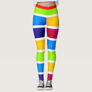 Leggings Bandes colorées Mardi Gras Festive