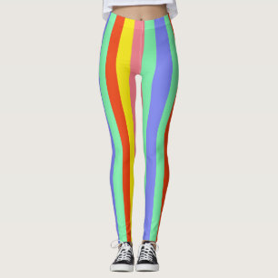 Leggings Bandes de bonbons rétro - Un amour
