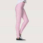 Leggings Bandes de bonbons rose pâle (Droite)