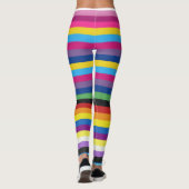 Leggings Bandes de couleurs de l'indicateur de fierté (Dos)