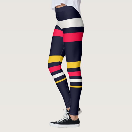 Leggings Bandes de couleurs plates (Gauche)