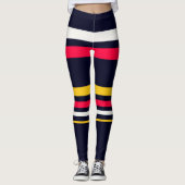 Leggings Bandes de couleurs plates (Devant)
