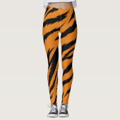 Leggings Bandes de tigre motif sans soudure - 2 (Devant)