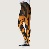 Leggings Bandes de tigres orange et noir (Gauche)