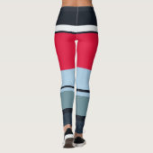 Leggings Bandes Décontractées multicolores (Dos)
