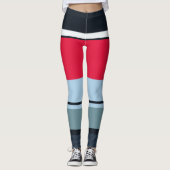 Leggings Bandes Décontractées multicolores (Devant)