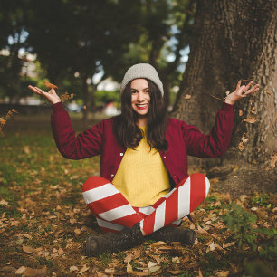 Leggings Bandes diagonales rouges
