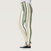 Leggings Bandes d'olivier, de vert et de rouge (Gauche)