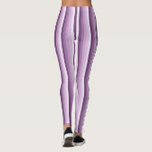 Leggings Bandes d'ombre prune violette (Dos)