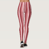 Leggings Bandes d'ombre rouges (Dos)