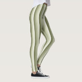 Leggings Bandes d'ombre vert olive (Droite)