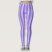 Leggings Bandes d'ombre violette (Devant)