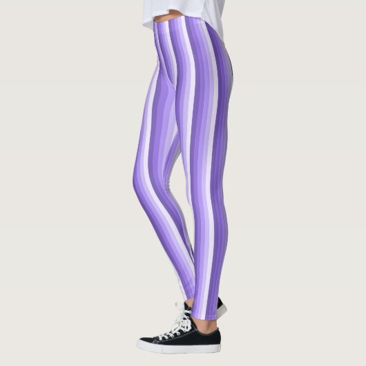 Leggings Bandes d'ombre violette (Gauche)