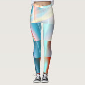 Leggings Bandes du coucher du soleil (Devant)