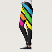 Leggings Bandes et couleurs des années 80 (Gauche)