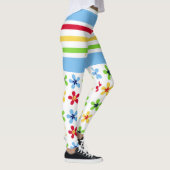 Leggings Bandes et légendes de fleurs (Droite)