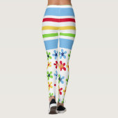 Leggings Bandes et légendes de fleurs (Dos)