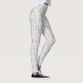 Leggings Bandes et points pastel (Droite)