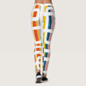 Leggings Bandes et rectangles (Dos)