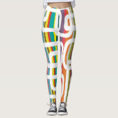 Leggings Bandes et rectangles (Devant)