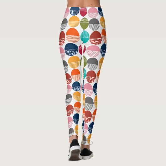 Leggings Bandes et solides (Dos)