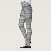 Leggings Bandes gris mignonnes (Gauche)
