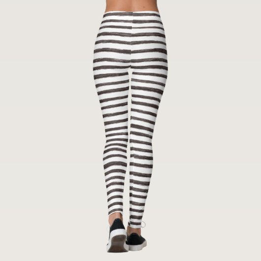 Leggings Bandes horizontales incrustées (Dos)