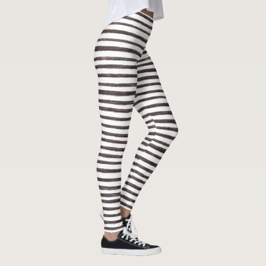 Leggings Bandes horizontales incrustées (Droite)