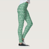 Leggings Bandes horizontales organiques - Vert forestier (Droite)