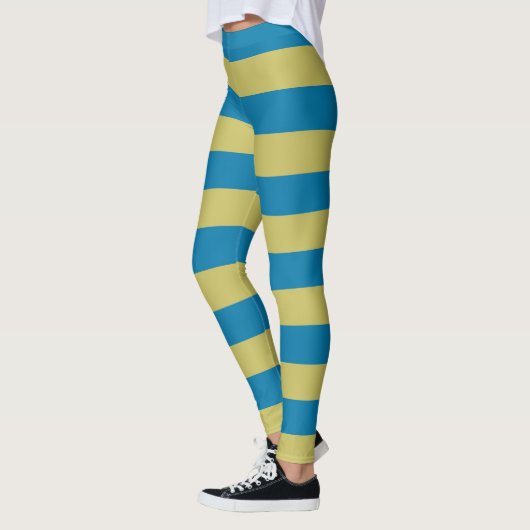 Leggings bandes jaune et bleu (Gauche)