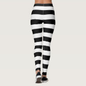 Leggings Bandes noires et blanches (Dos)