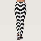Leggings Bandes noires et blanches (Dos)