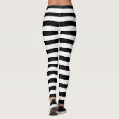 Leggings Bandes noires et blanches (Dos)