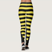 Leggings Bandes noires et jaunes (Dos)