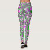 Leggings Bandes ondulées multicolores (Dos)