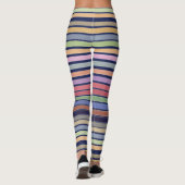 Leggings Bandes Pastel Colorées (Dos)