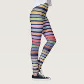 Leggings Bandes Pastel Colorées (Droite)