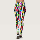 Leggings Bandes Pois colorées (Dos)