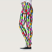 Leggings Bandes Pois colorées (Gauche)