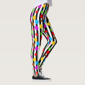 Leggings Bandes Pois colorées (Droite)