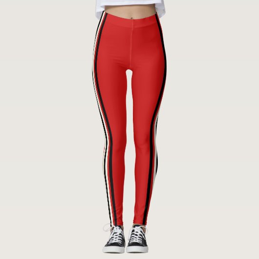 Leggings Bandes Red Racing (Devant)