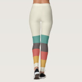 Leggings Bandes rétro classiques (Dos)